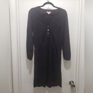 EUC Lilly Pultizer Casual Black Dress